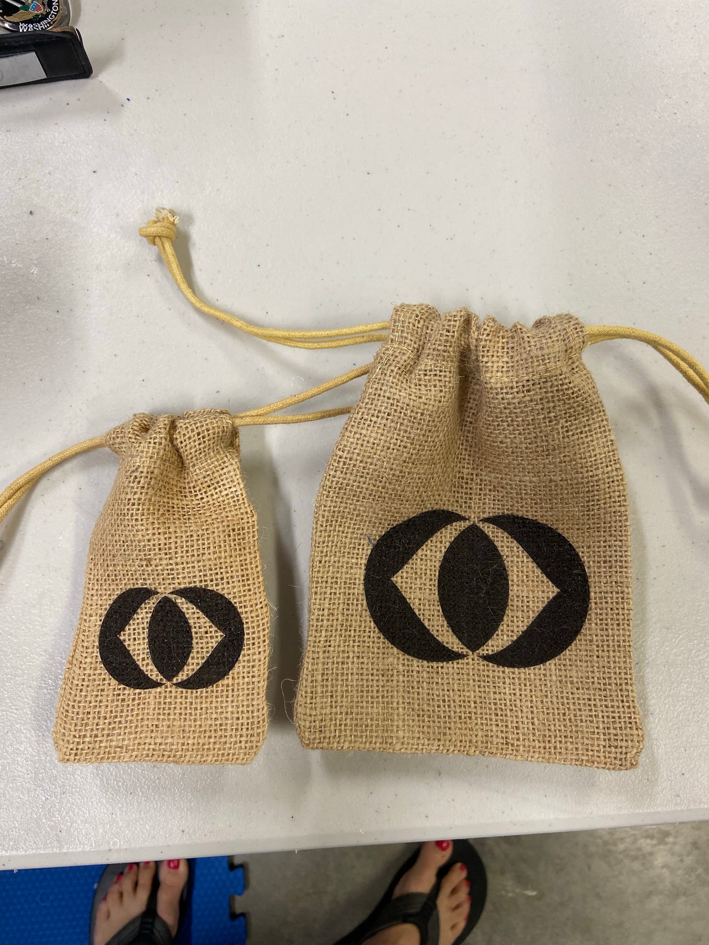 Bag Mini Burlap Drawstring Pouch Gift Jewelry bag