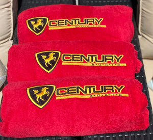 Towel Velour Embroidered with your Boat Name, monogram or logo