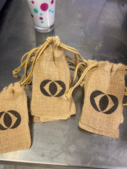 Bag Mini Burlap Drawstring Pouch Gift Jewelry bag