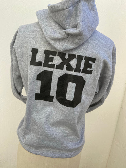 Hoodie Softball Heart Glove Fast pitch design Personalized