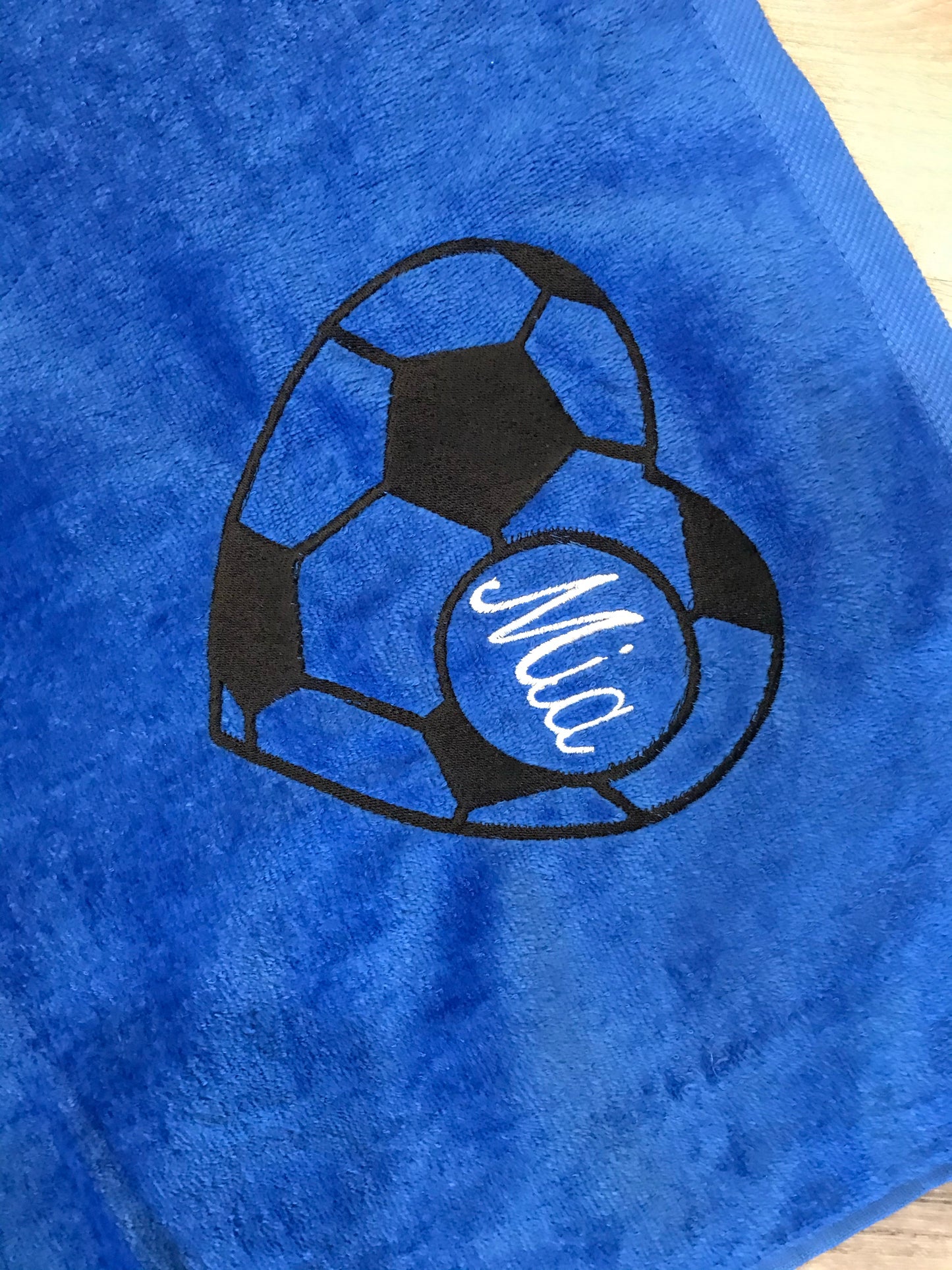 Towel Velour Embroidered with YOUR Name , monogram or logo