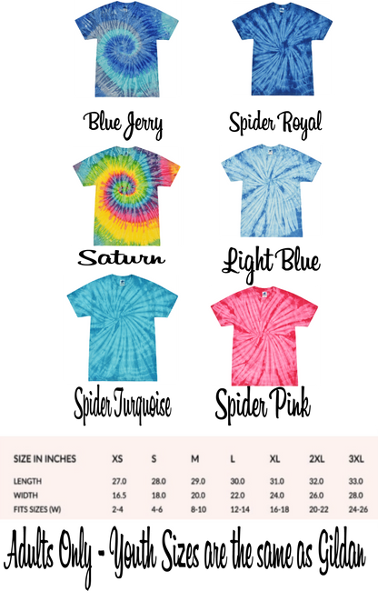 Group Shirts Tie Dye Double Digits Birthday Shirt or  for party
