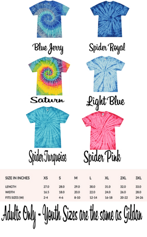 Group Shirts Tie Dye Double Digits Birthday Shirt or  for party